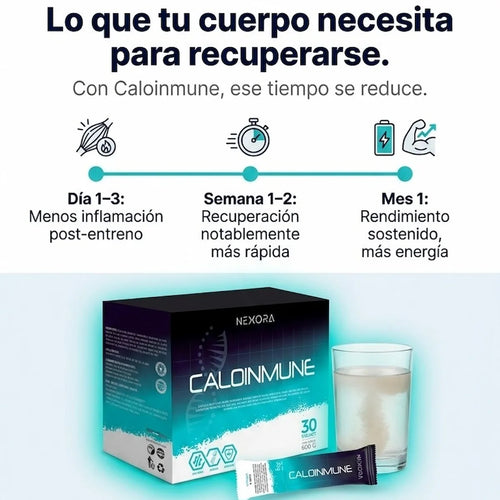 CALOINMUNE - Bebida Inmune con Calostro Bovino, Glutatión y Sacha Inchi